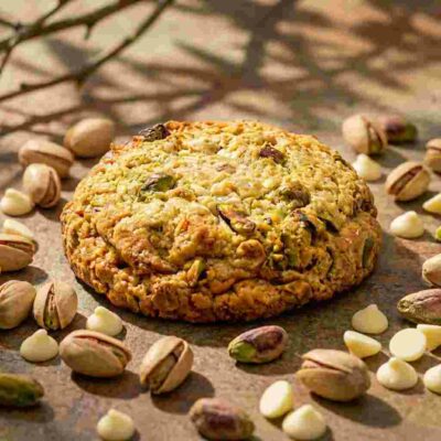 Pistacho con chocolate blanco